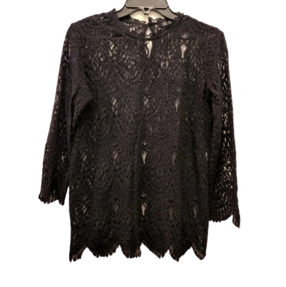 Zara Tops Zara Black Lace Top M Poshmark